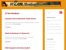 Tablet Screenshot of 10zenmonkeys.com